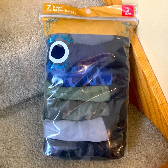 NEW IN PACKAGE Thereabouts boys size 10 - 12 boxer briefs cotton polyester blend - Picture 2 of 5